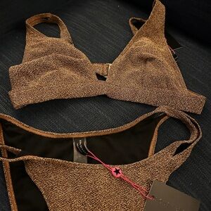 Perfect gold shimmer bikini new!